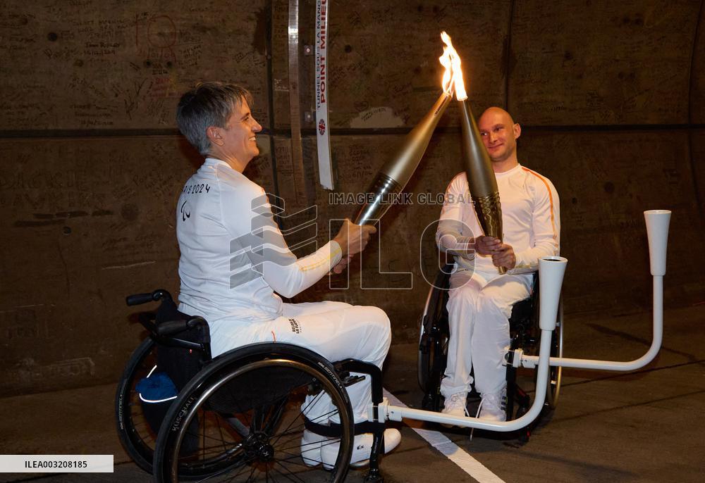 Paris 2024 Paralympics - Paralympic torch starts festive tour of France following historic Channel Tunnel crossing