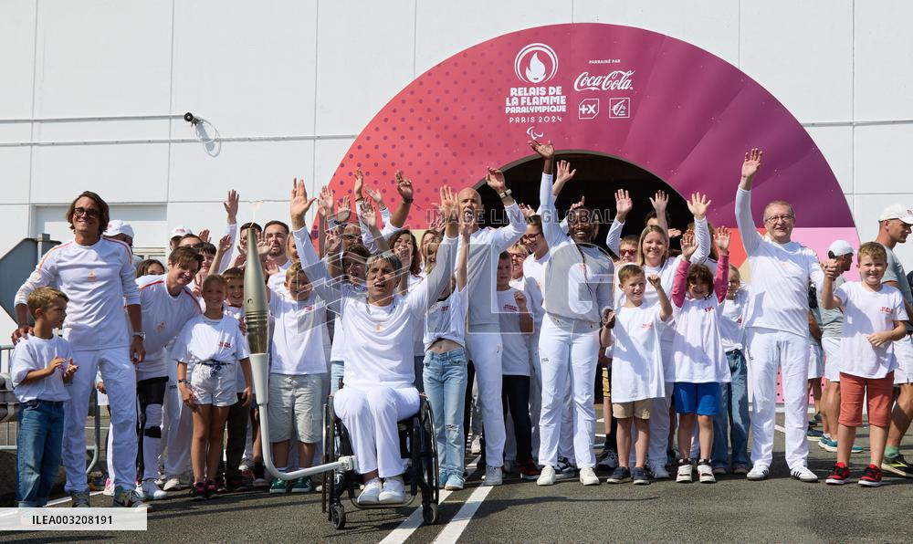 Paris 2024 Paralympics - Paralympic torch starts festive tour of France following historic Channel Tunnel crossing