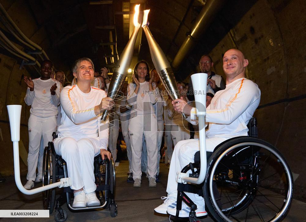 Paris 2024 Paralympics - Paralympic torch starts festive tour of France following historic Channel Tunnel crossing