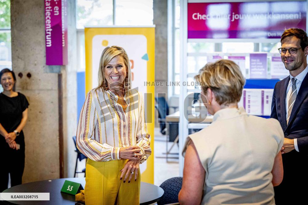 Queen Maxima Visits Money Affairs Helpdesk - The Hague