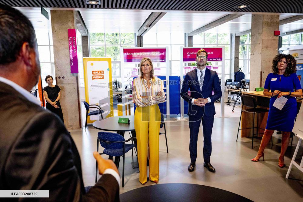 Queen Maxima Visits Money Affairs Helpdesk - The Hague
