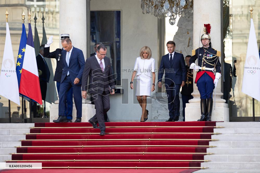 Reception at the Eylsee Prior the Opening Ceremony of the Paris 2024 Paralympic Games - Paris