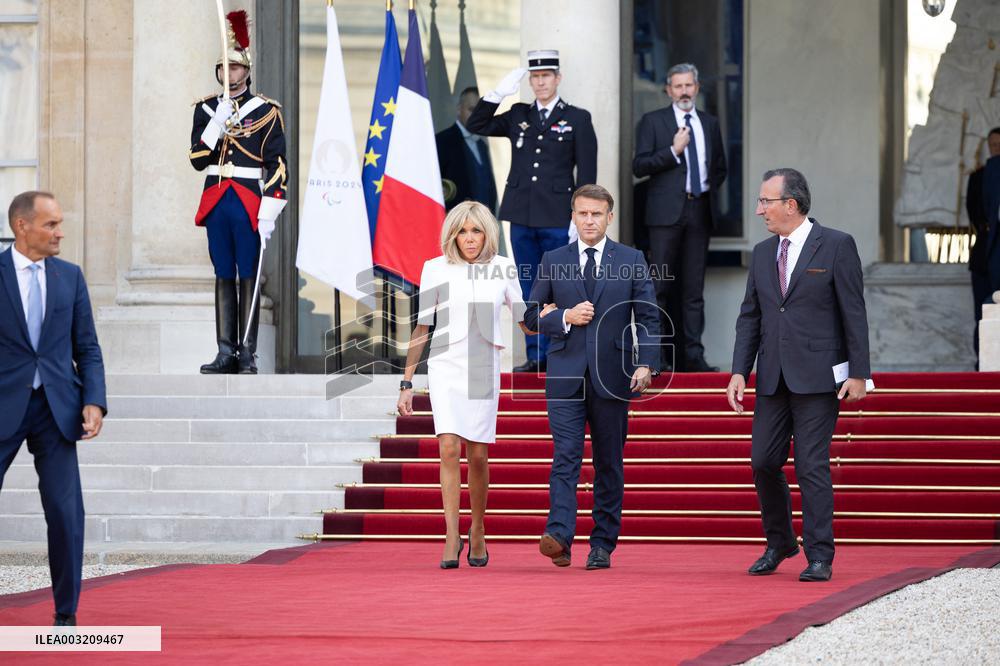 Reception at the Eylsee Prior the Opening Ceremony of the Paris 2024 Paralympic Games - Paris