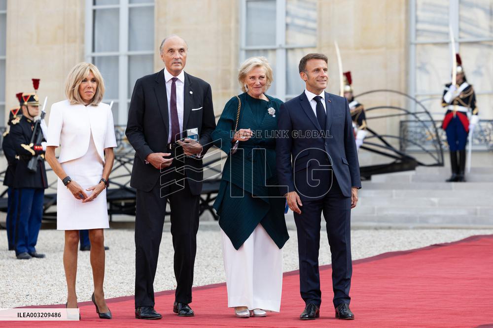 Reception at the Eylsee Prior the Opening Ceremony of the Paris 2024 Paralympic Games - Paris