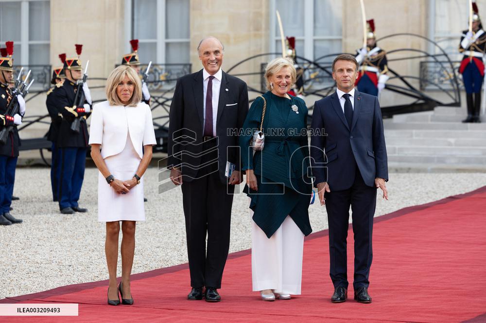 Reception at the Eylsee Prior the Opening Ceremony of the Paris 2024 Paralympic Games - Paris