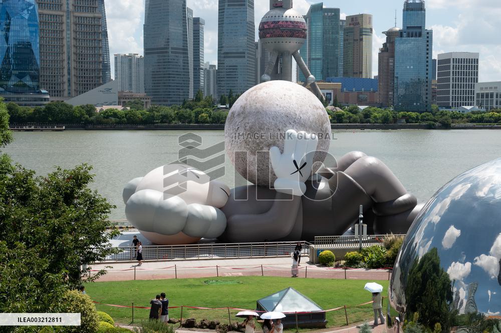 KAWS Companion Inflatable Sculpture Installation in Shanghai