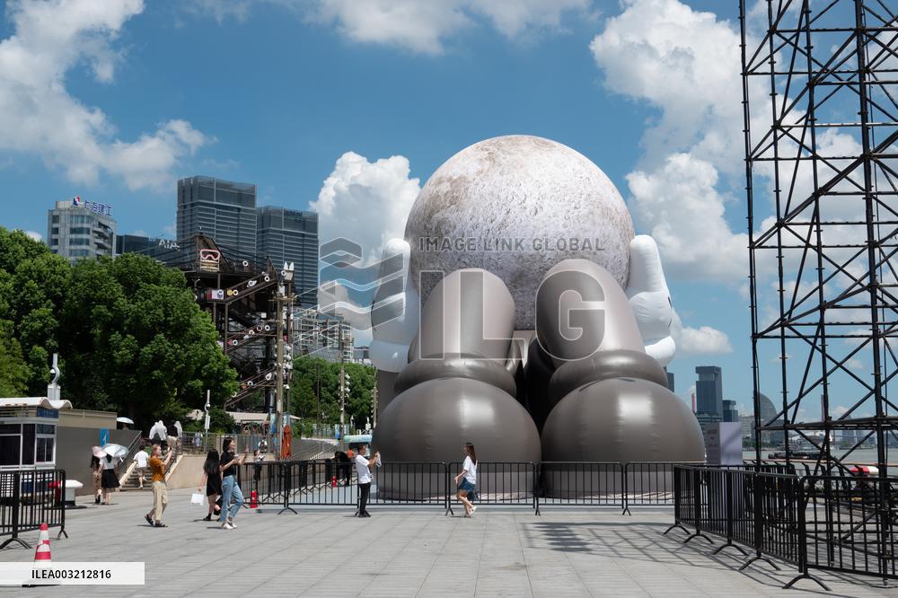 KAWS Companion Inflatable Sculpture Installation in Shanghai