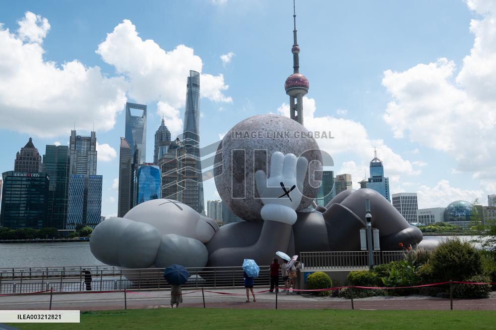 KAWS Companion Inflatable Sculpture Installation in Shanghai