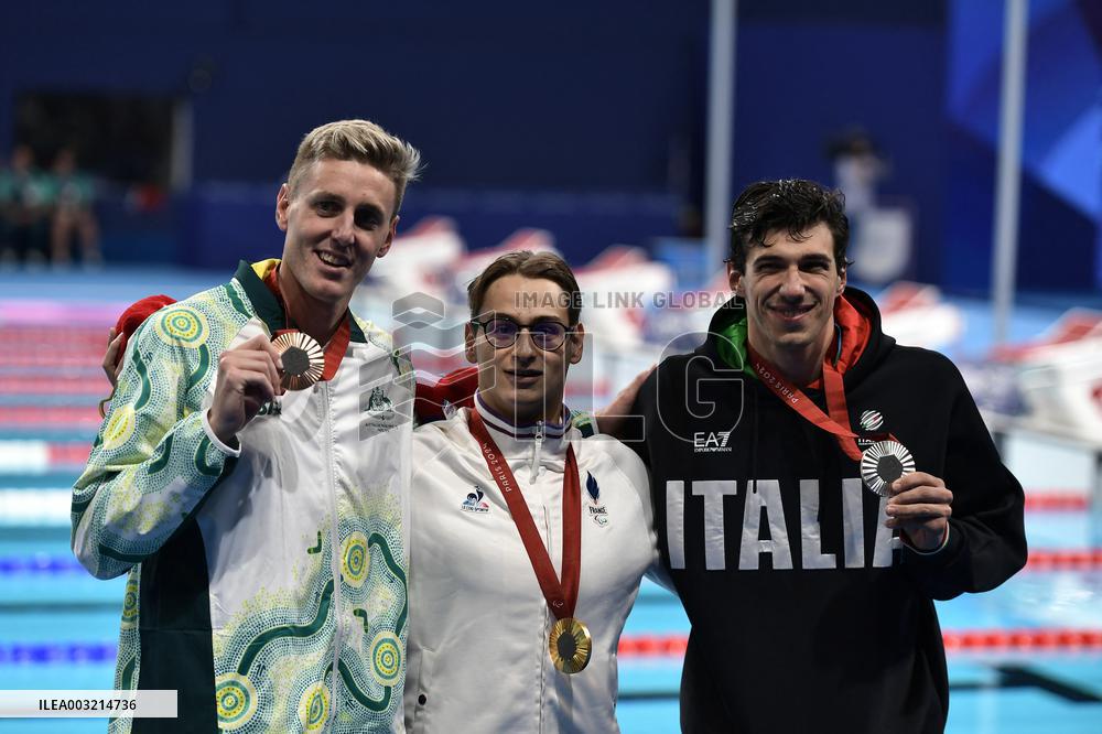 Paris 2024 Paralympics - 400m Freestyle Swimming Medal Ceremony