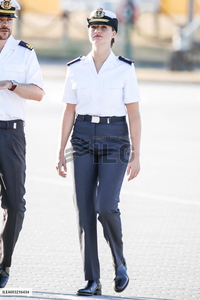 Princess Leonor At Navy Training School - Spain