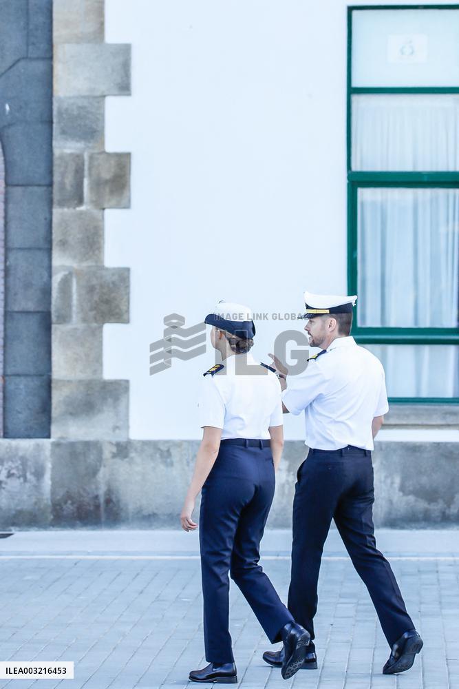 Princess Leonor At Navy Training School - Spain