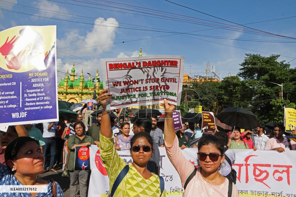 Kolkata Doctor Rape Protest - India