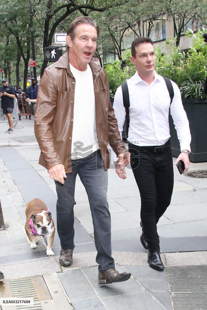 Dennis Quaid At The Today Show - NYC