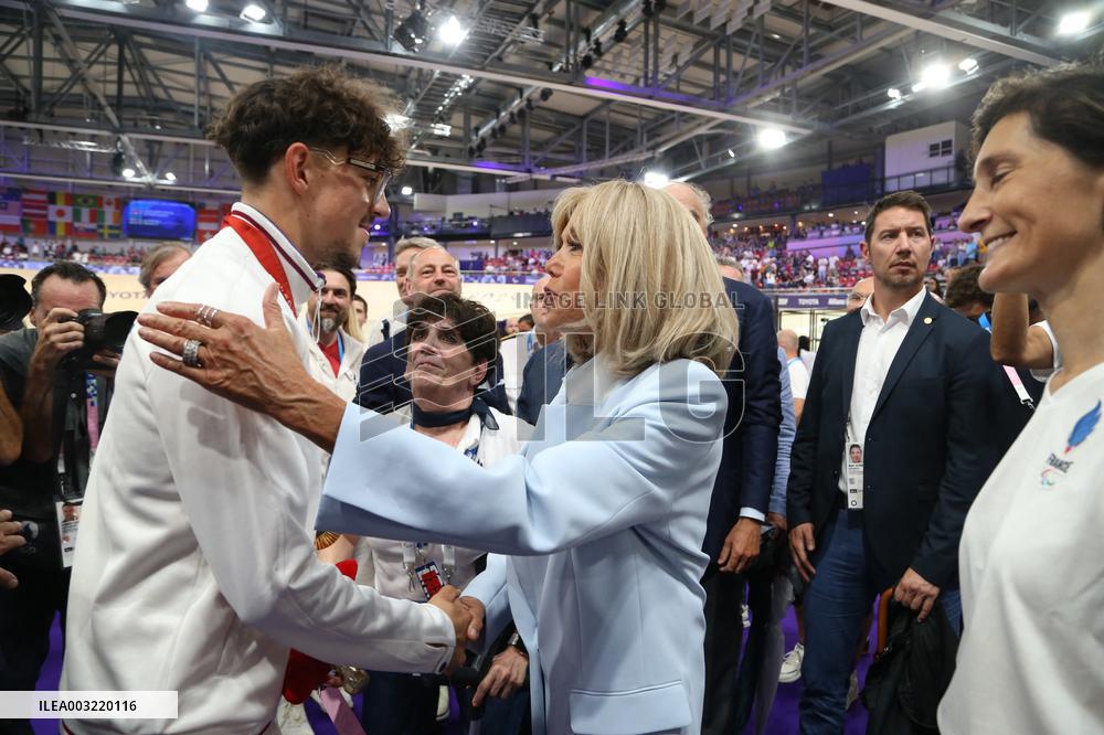 Paris 2024 Paralympics - Brigitte Macron At Para Track Cycling