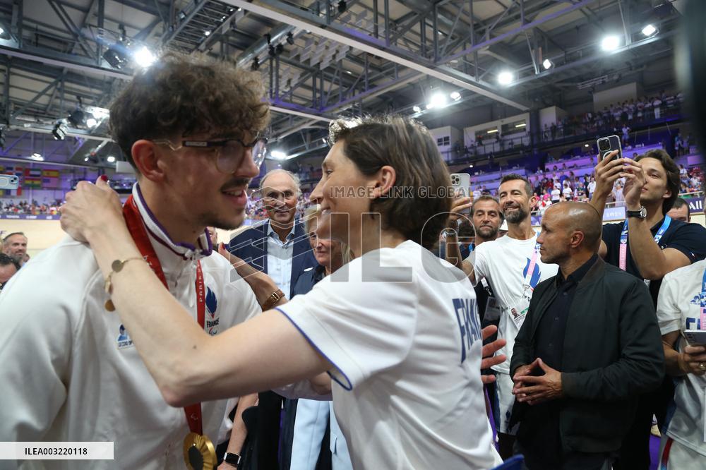 Paris 2024 Paralympics - Brigitte Macron At Para Track Cycling