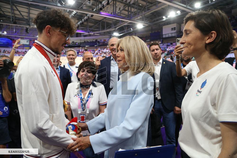 Paris 2024 Paralympics - Brigitte Macron At Para Track Cycling