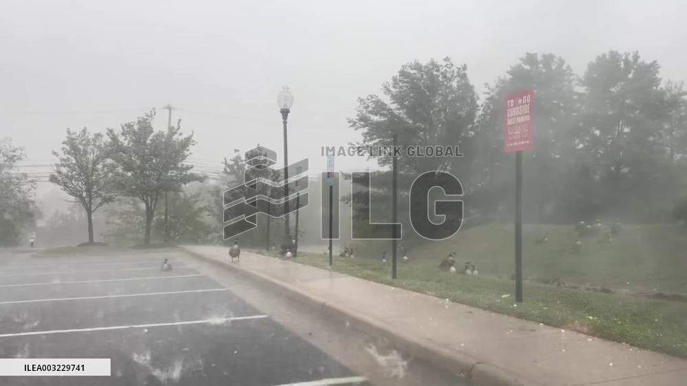US: Large Hail Hits Northern Virginia