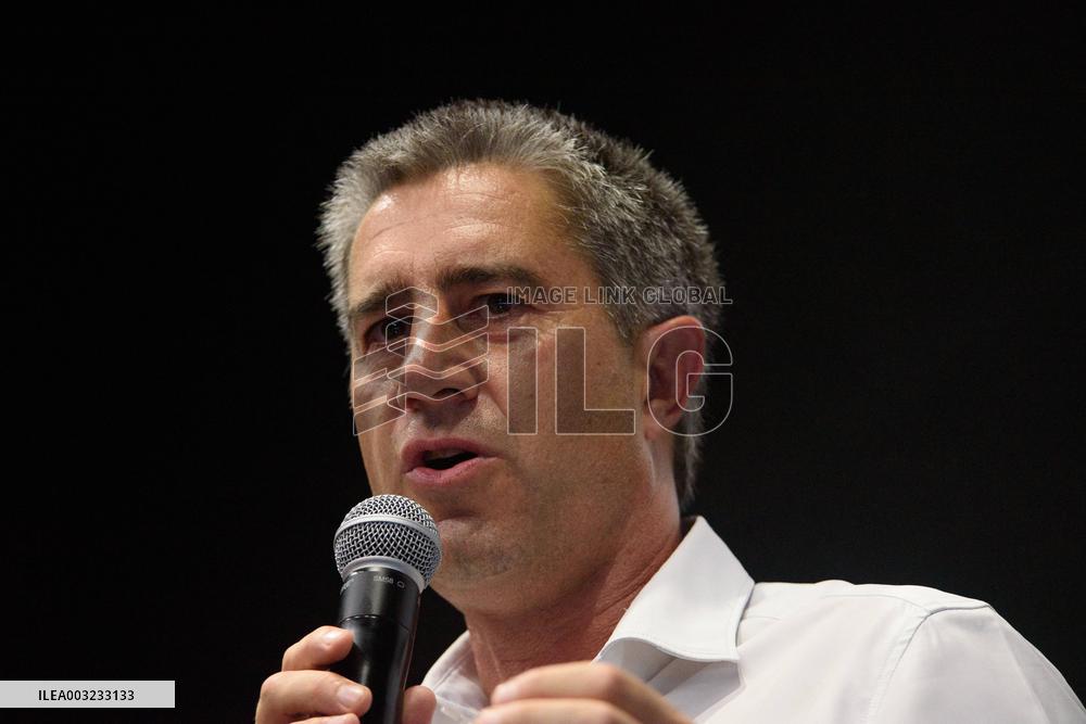 Francois Ruffin At Meeting marking New Political Season - Flixecourt