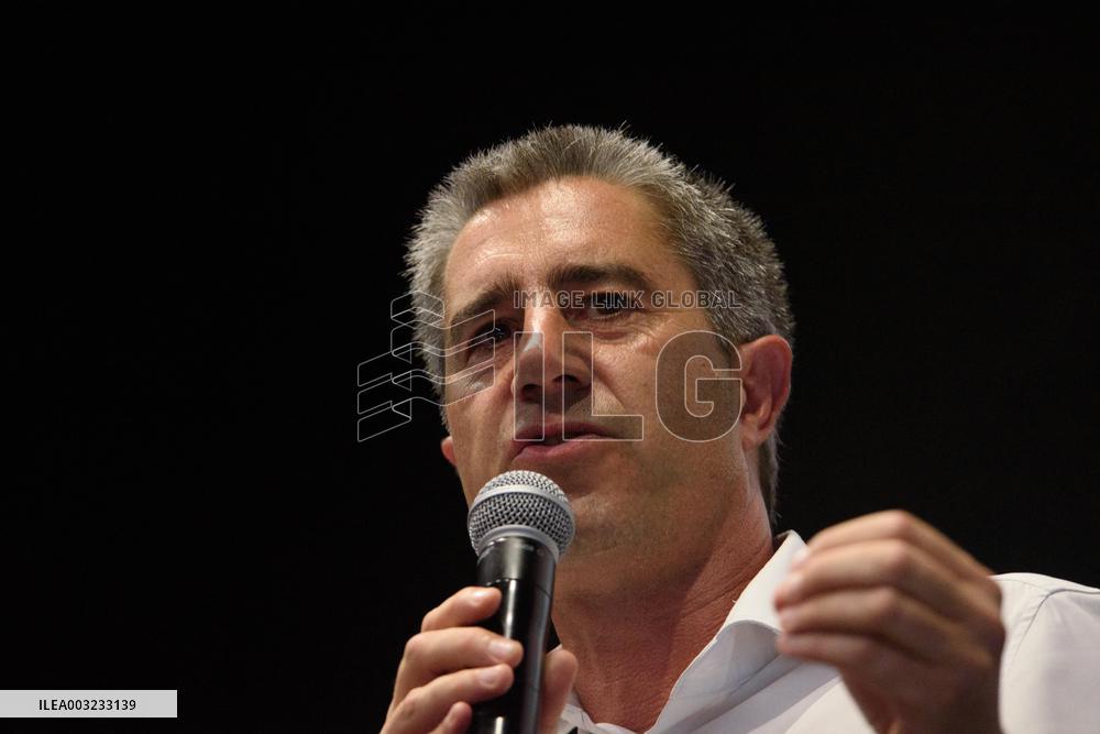 Francois Ruffin At Meeting marking New Political Season - Flixecourt
