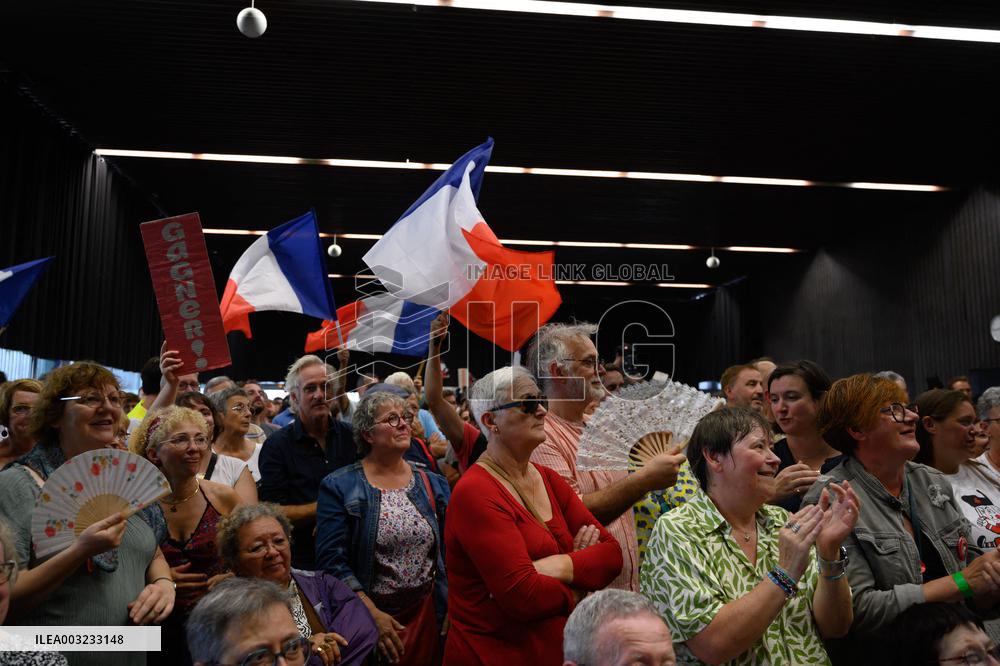 Francois Ruffin At Meeting marking New Political Season - Flixecourt