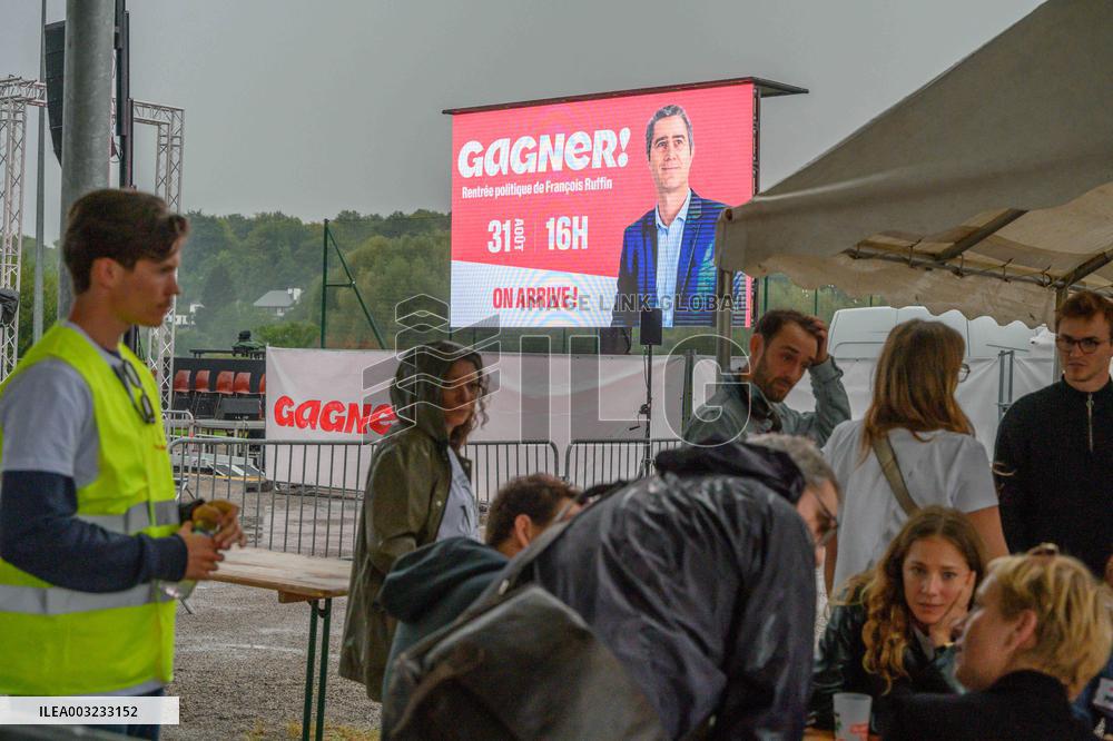 Francois Ruffin At Meeting marking New Political Season - Flixecourt