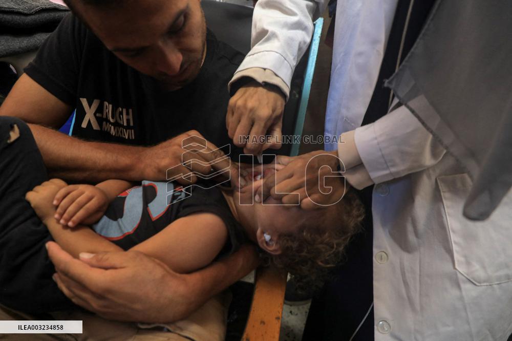 Vaccination in Naser hospital - Gaza