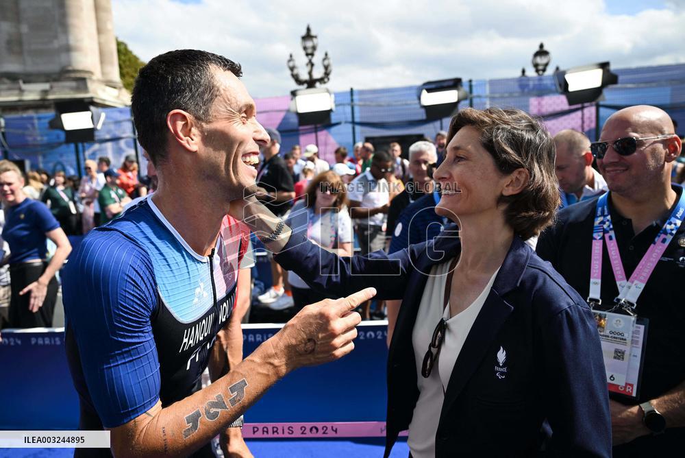 Paris 2024 Paralympics - Para Triathlon - Alexis Hanquinquant Wins Gold
