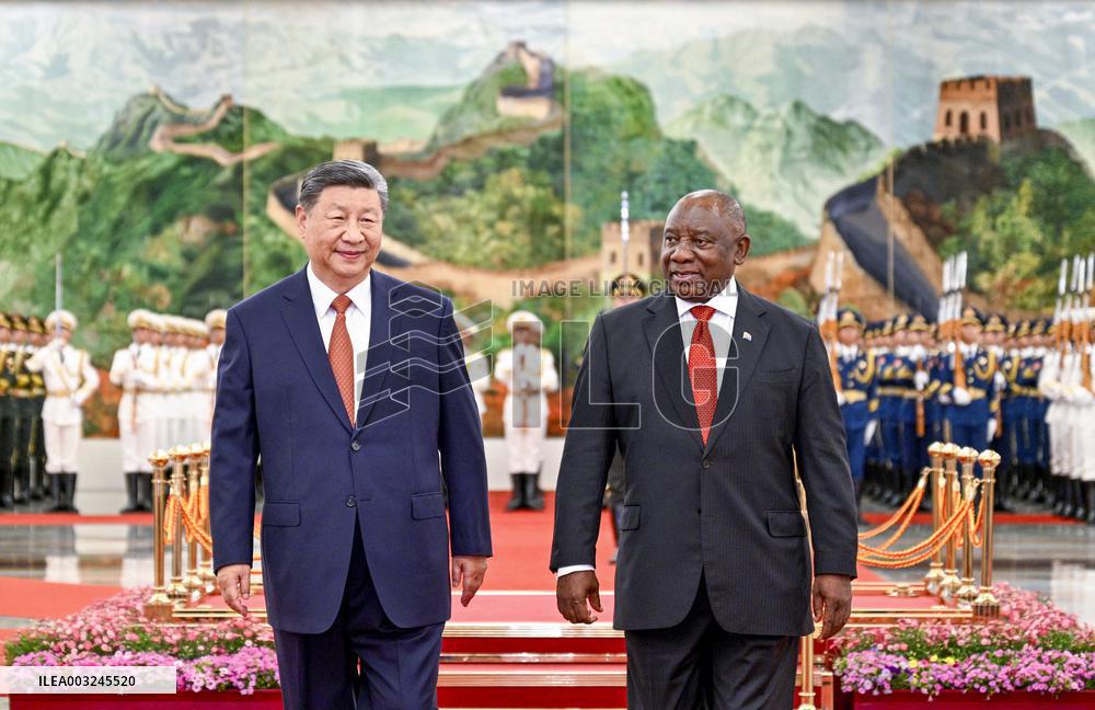 Xi Jinping And Cyril Ramaphosa Sign Documents - Beijing