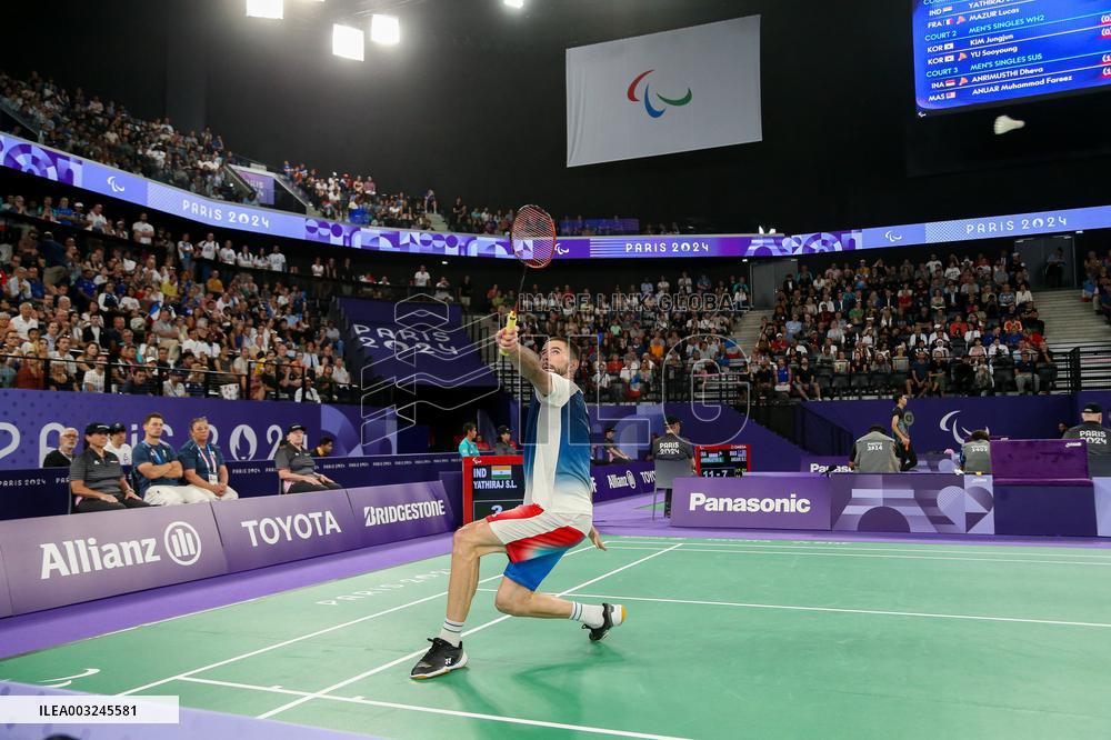 Paris 2024 Paralympics - Badminton - Lucas Mazur Wins Gold