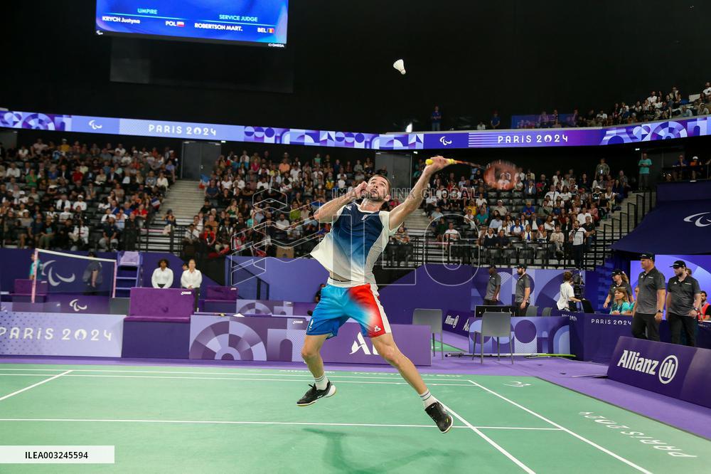 Paris 2024 Paralympics - Badminton - Lucas Mazur Wins Gold