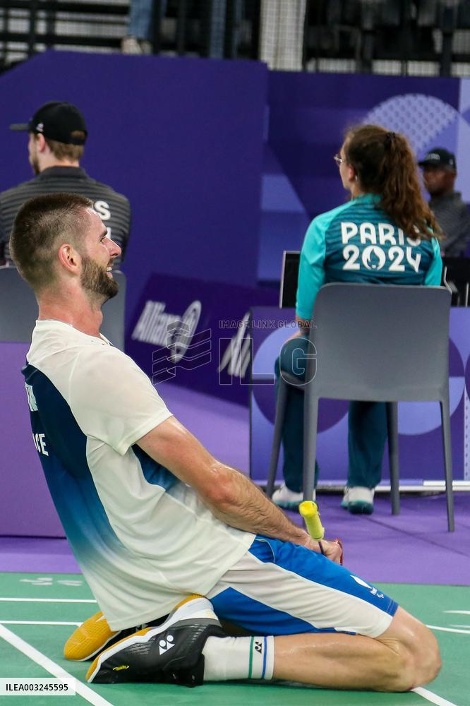 Paris 2024 Paralympics - Badminton - Lucas Mazur Wins Gold