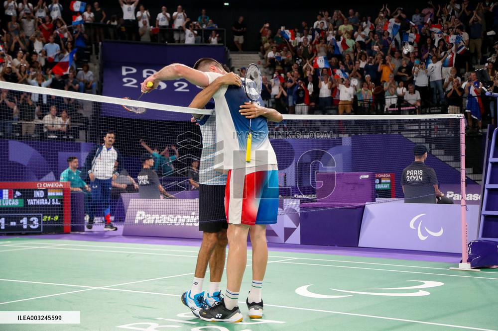 Paris 2024 Paralympics - Badminton - Lucas Mazur Wins Gold