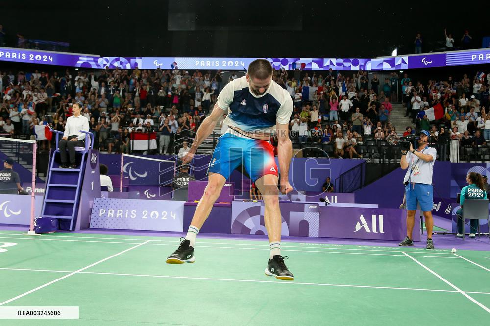 Paris 2024 Paralympics - Badminton - Lucas Mazur Wins Gold