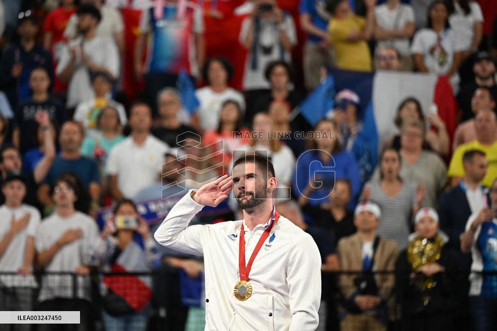 Paris 2024 Paralypics - Badminton - Lucas Mazur Wins Gold