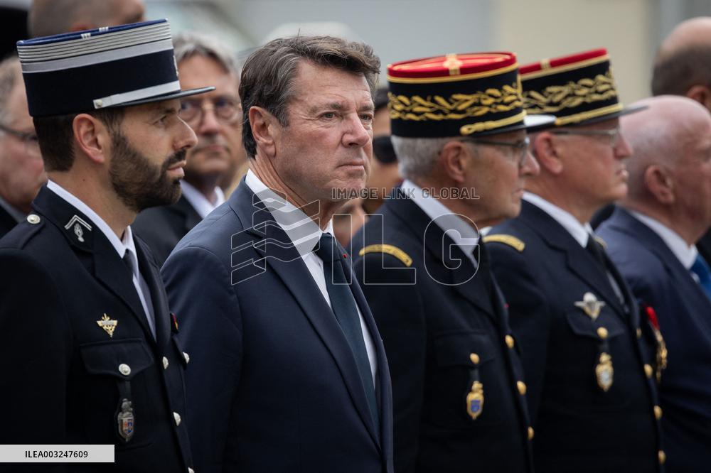 Tribute Ceremony For Gendarme Killed During A Road Check - Nice