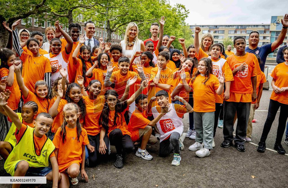 Queen Maxima Visit To The Team Toekomst Foundation - Rotterdam
