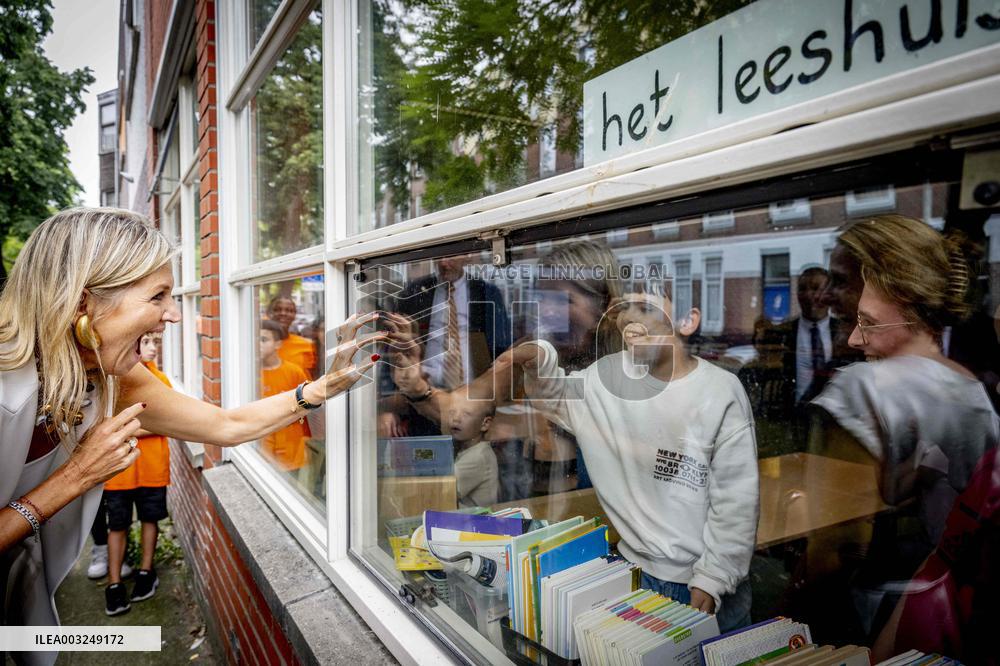 Queen Maxima Visit To The Team Toekomst Foundation - Rotterdam