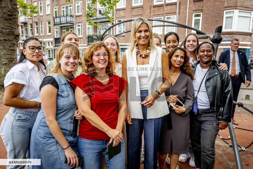 Queen Maxima Visit To The Team Toekomst Foundation - Rotterdam