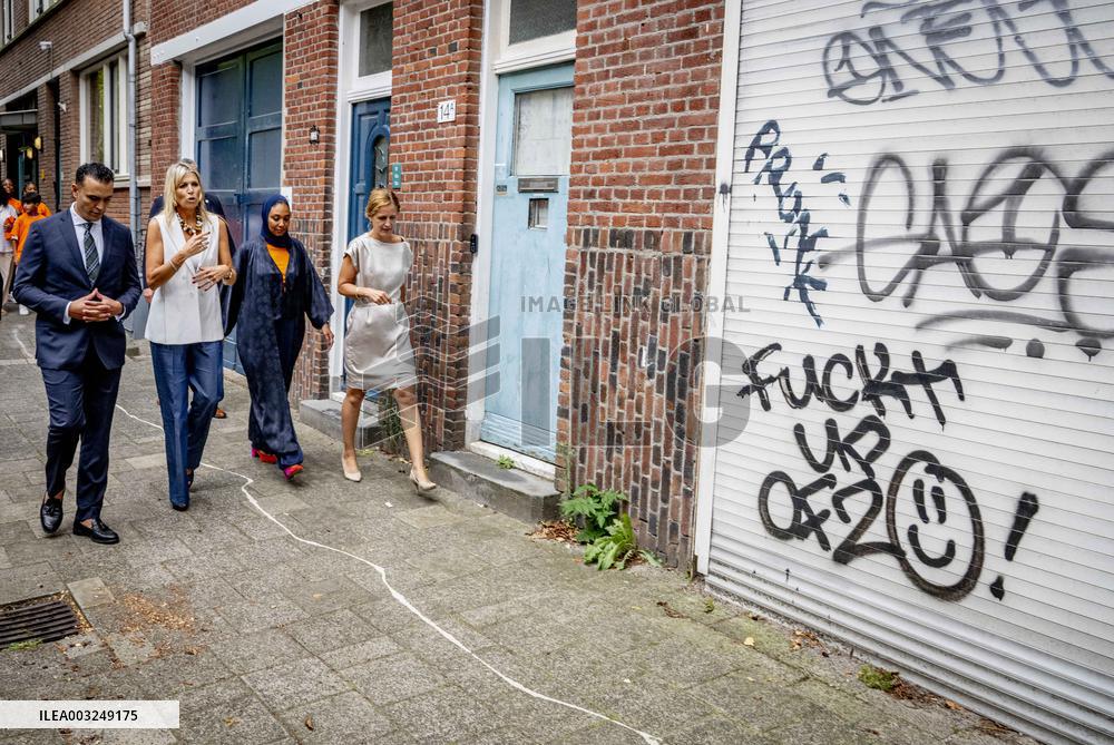Queen Maxima Visit To The Team Toekomst Foundation - Rotterdam