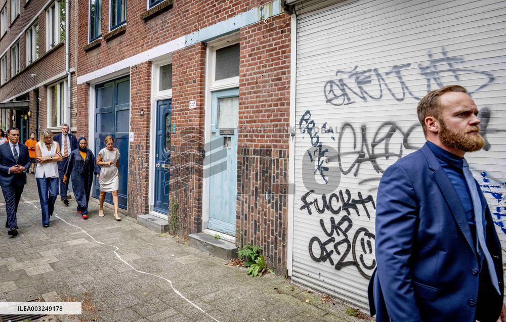 Queen Maxima Visit To The Team Toekomst Foundation - Rotterdam