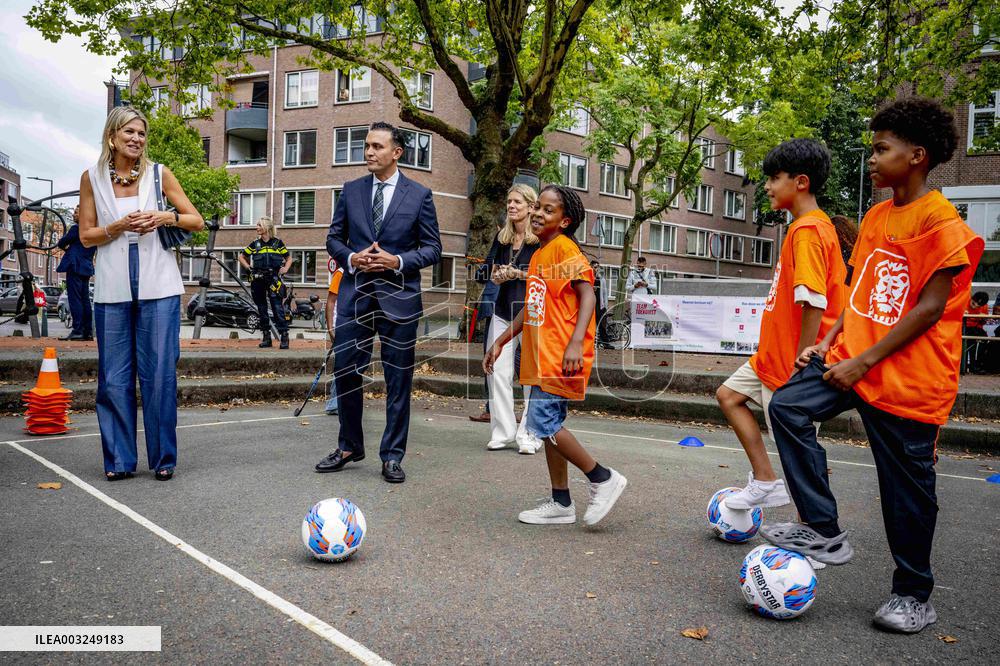Queen Maxima Visit To The Team Toekomst Foundation - Rotterdam