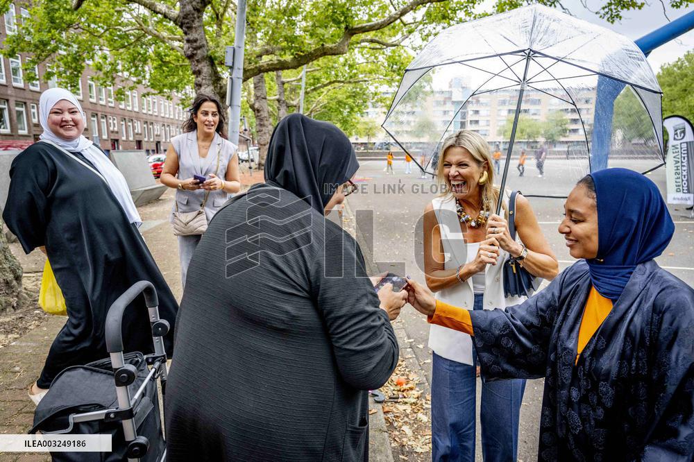 Queen Maxima Visit To The Team Toekomst Foundation - Rotterdam