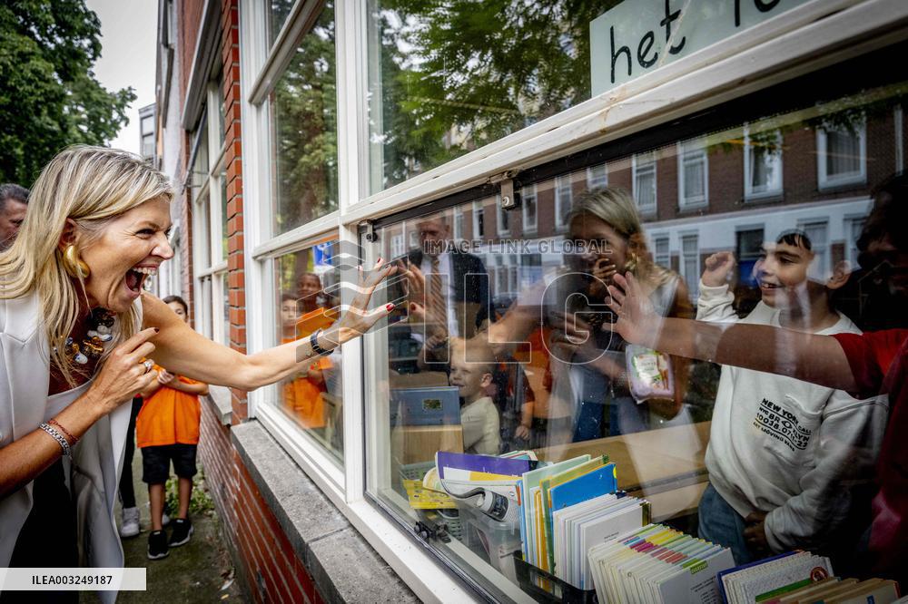 Queen Maxima Visit To The Team Toekomst Foundation - Rotterdam