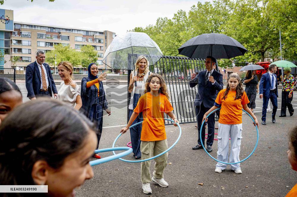Queen Maxima Visit To The Team Toekomst Foundation - Rotterdam