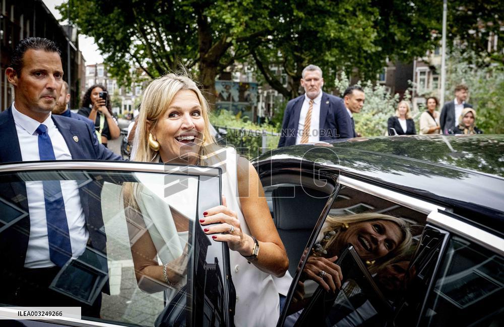 Queen Maxima Visits Team Toekomst Foundation - Rotterdam