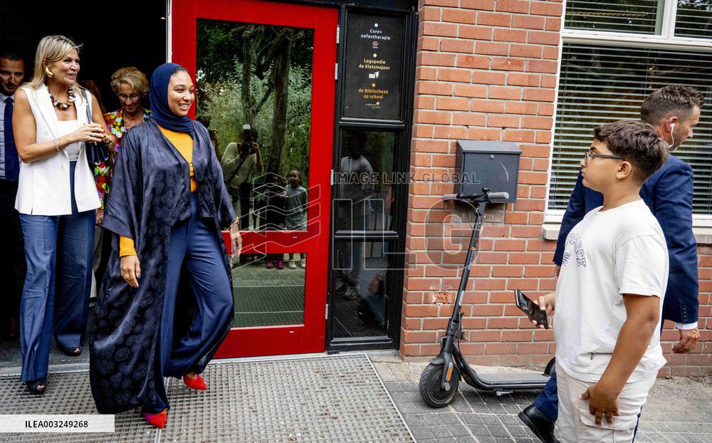 Queen Maxima Visits Team Toekomst Foundation - Rotterdam