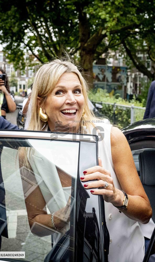 Queen Maxima Visits Team Toekomst Foundation - Rotterdam