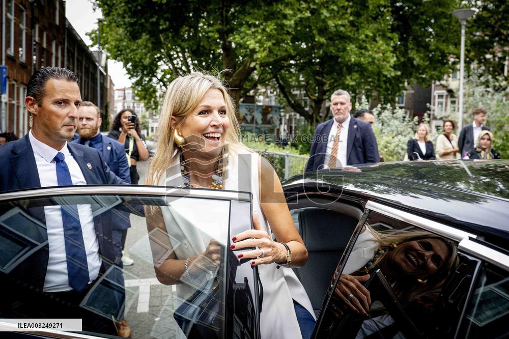 Queen Maxima Visits Team Toekomst Foundation - Rotterdam