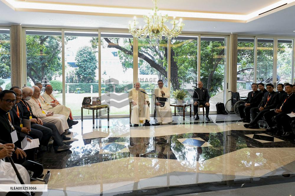 Pope Francis Meets Jesuits - Jakarta