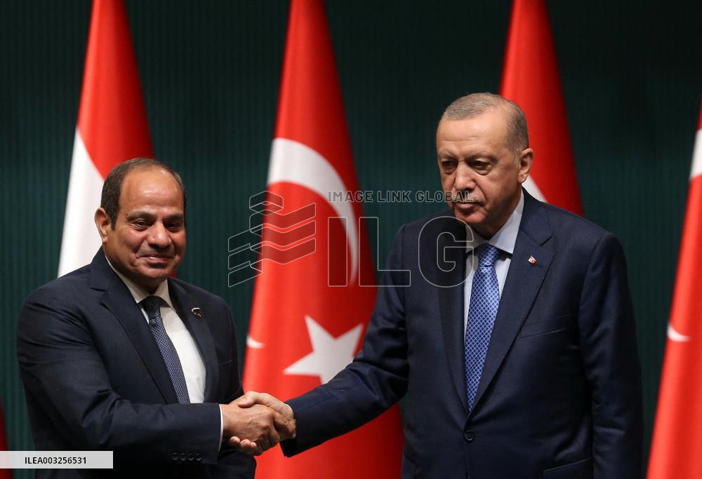 Erdogan And al-Sisi Meet - Ankara